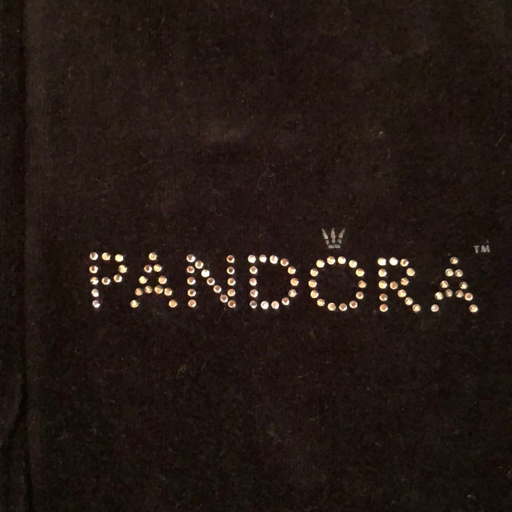 Pandora limited edition black velvet hoodie
